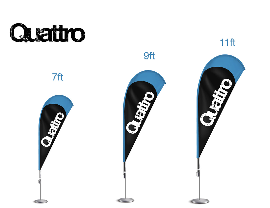 Teardrop Flags 103 – QUATTRO